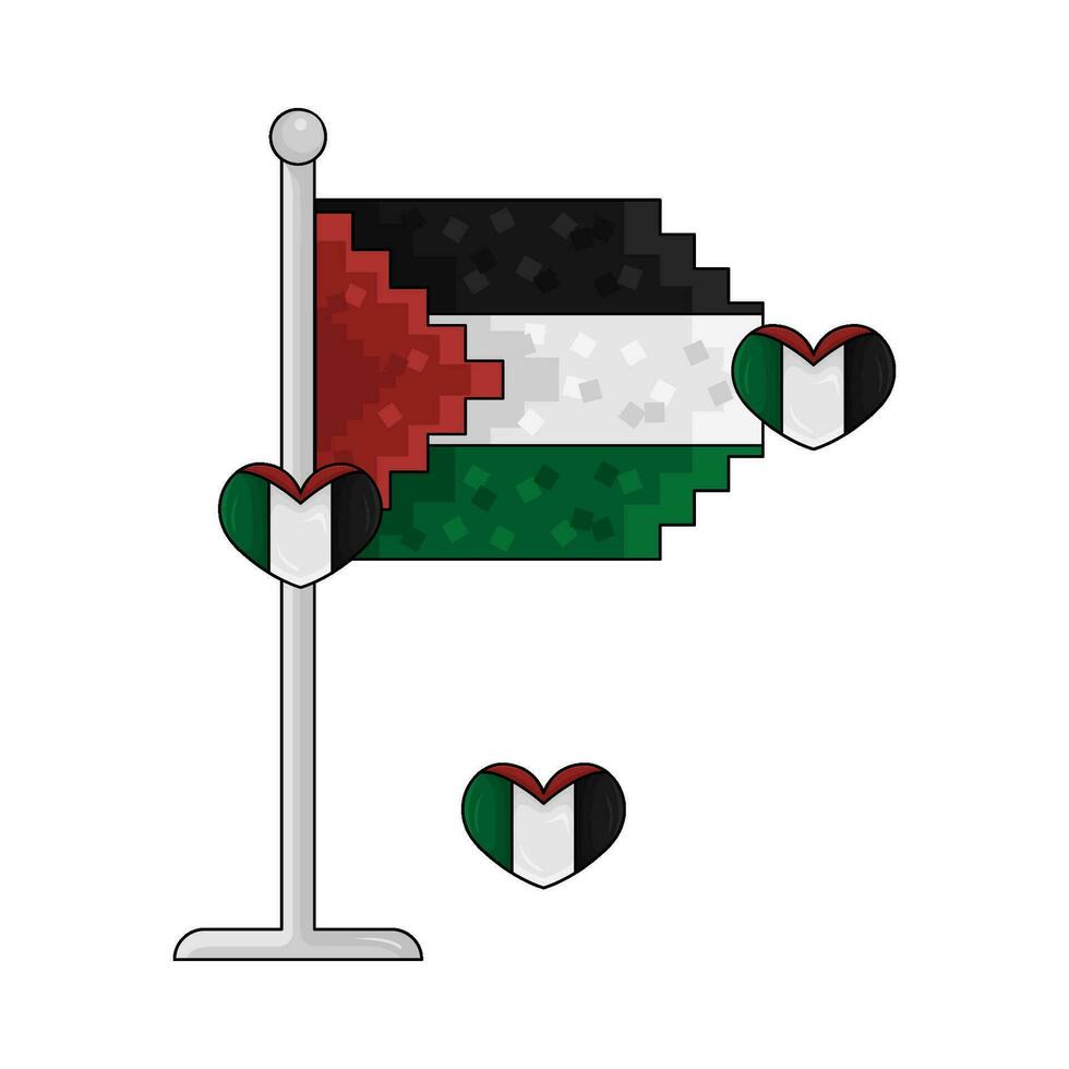 drapeau Palestine illustration vecteur