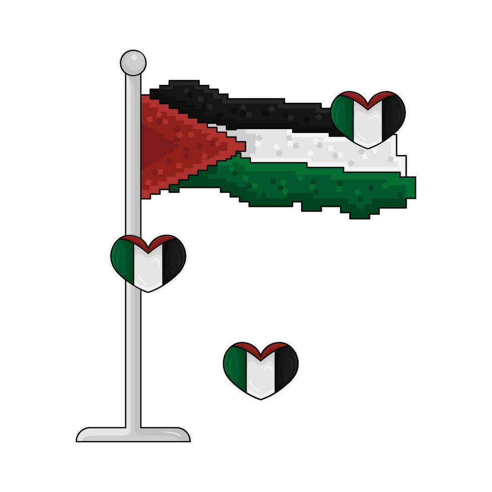 drapeau Palestine illustration vecteur