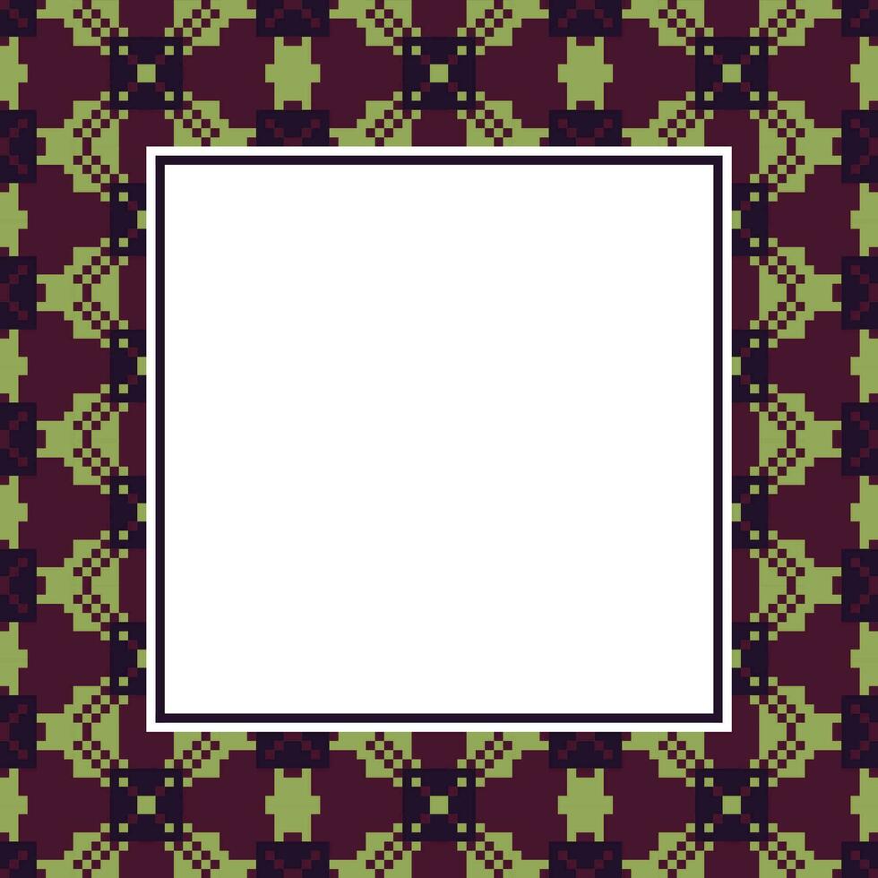 une carré Cadre avec une modèle sur une violet Contexte vecteur