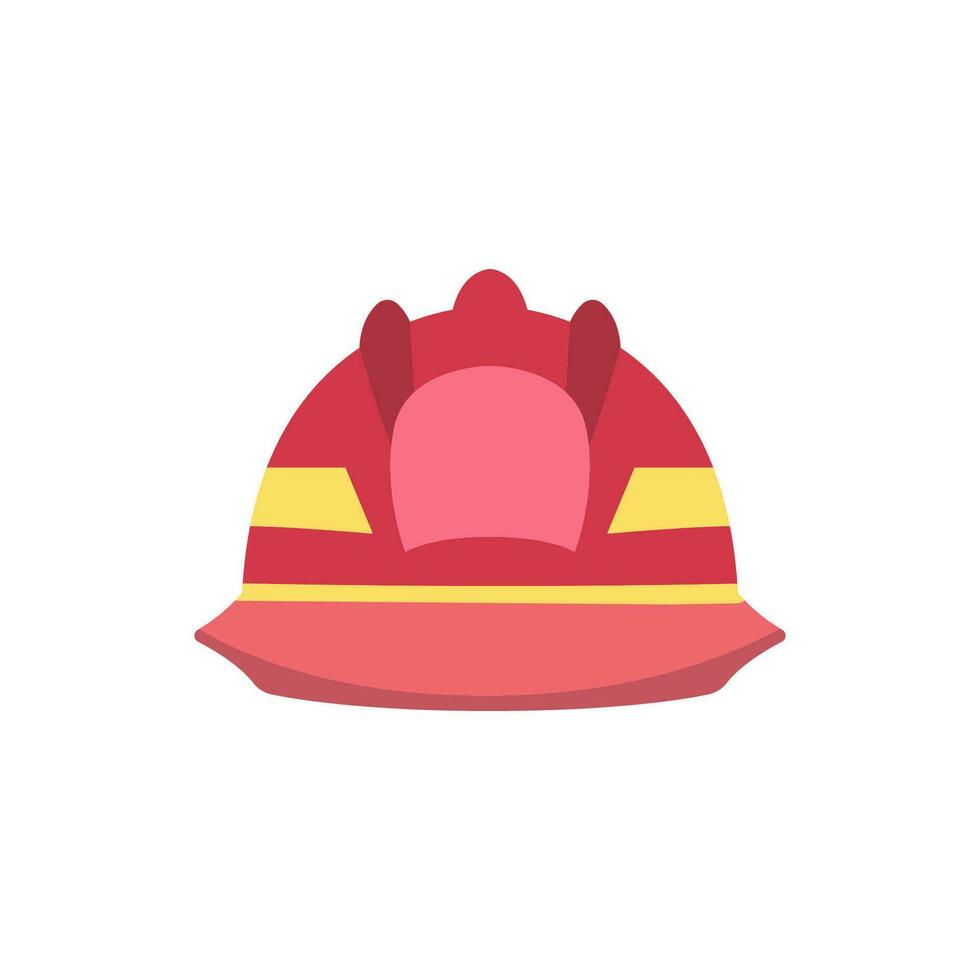 lutte contre les incendies casque icône vecteur illustration conception