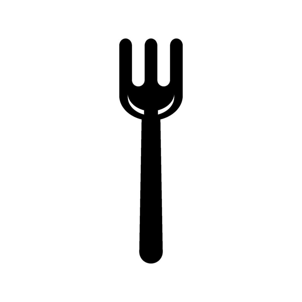 fourchette icône conception vecteur modèle