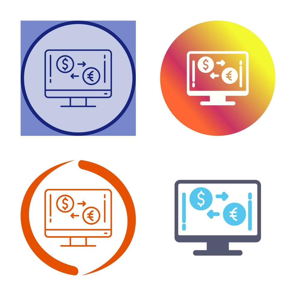icône de vecteur de change de devises