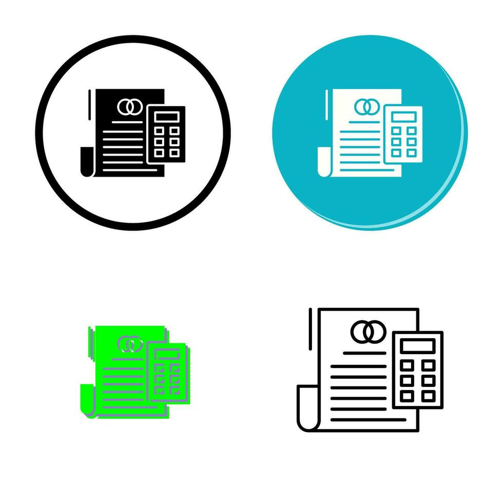 icône de vecteur de coût de mariage