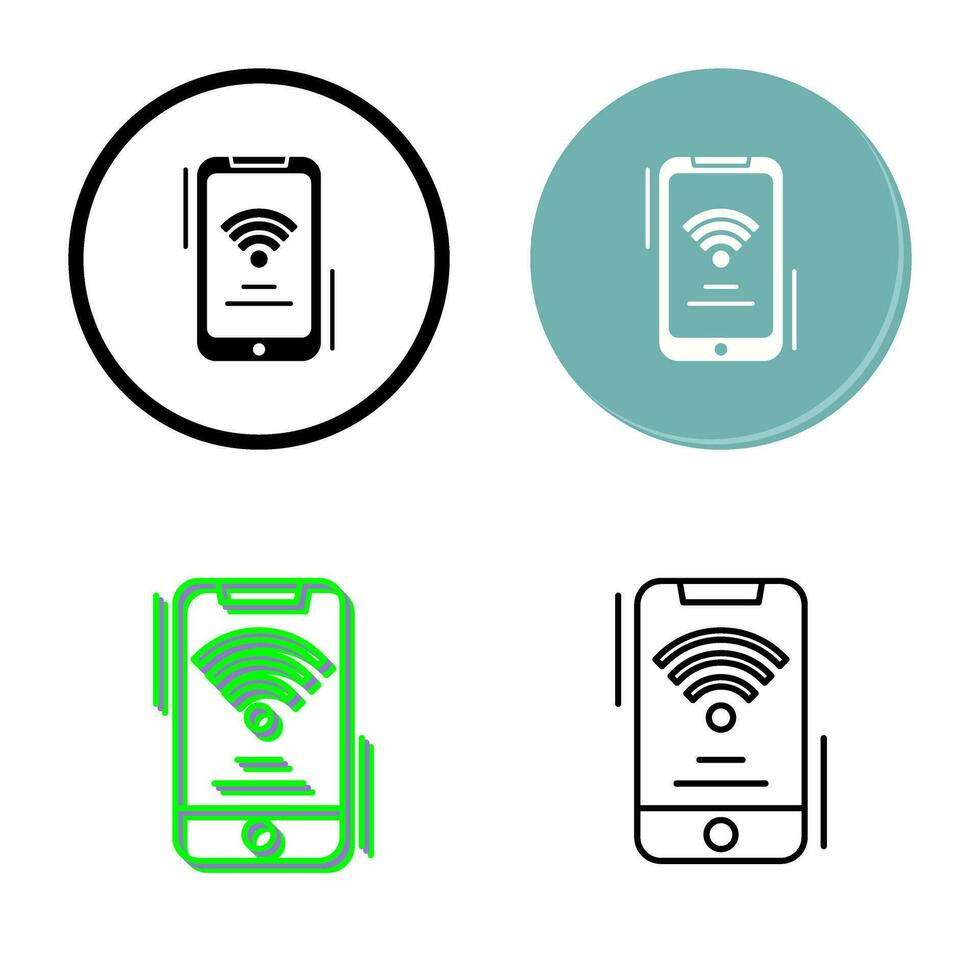 icône de vecteur de signal wifi