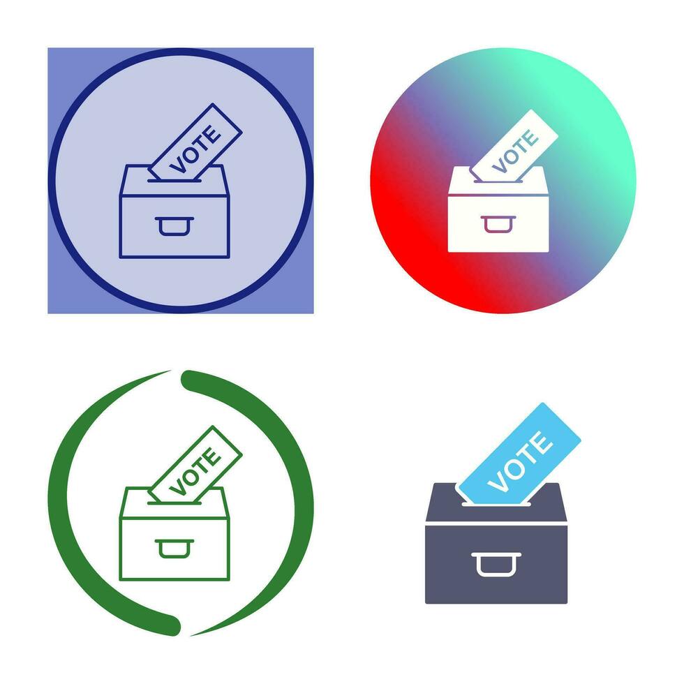 icône de vecteur de vote de casting