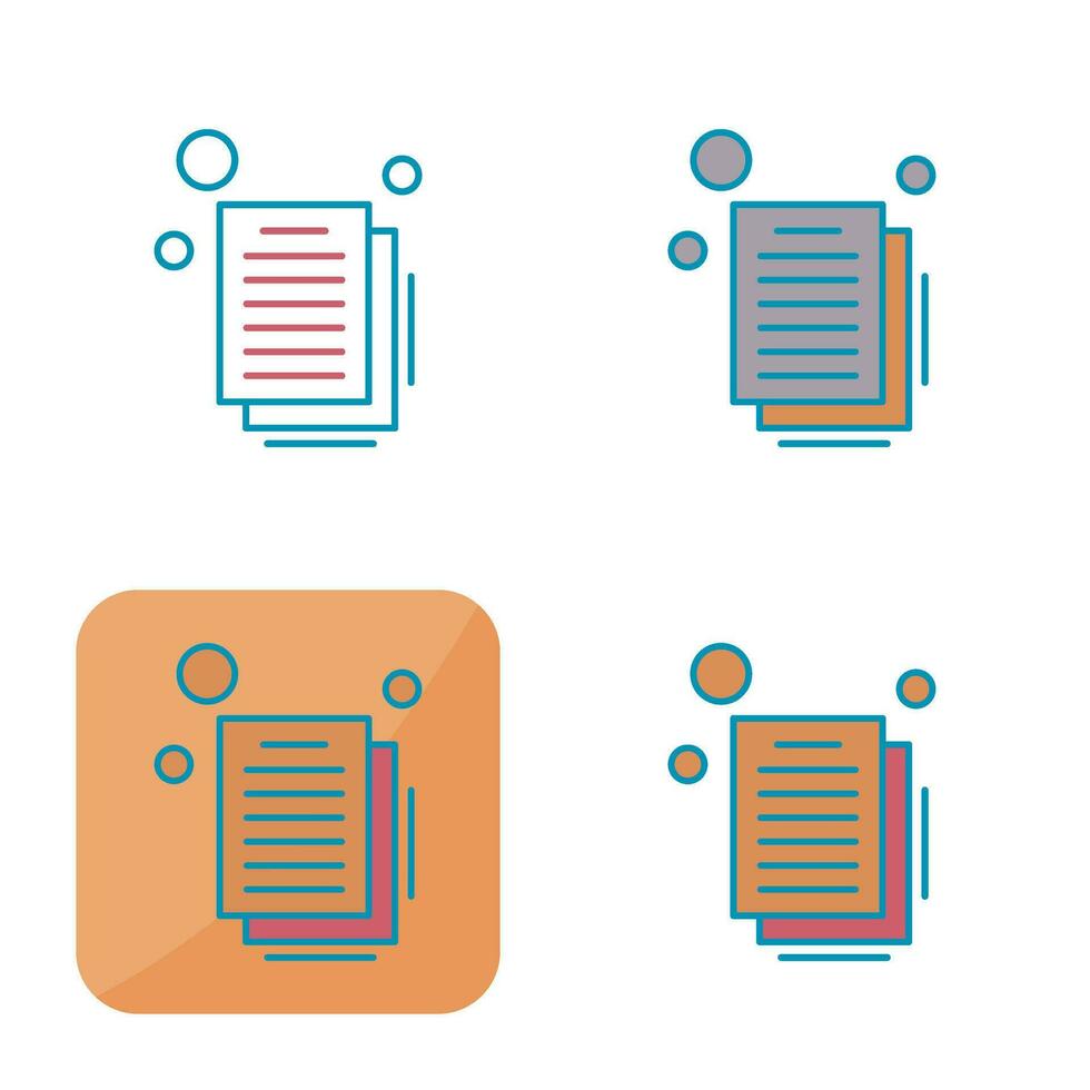 icône de vecteur de document