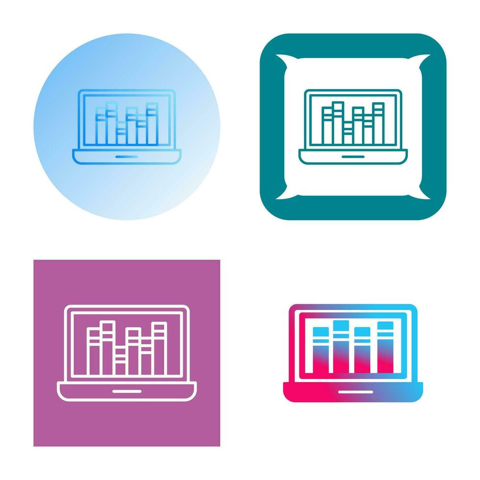 icône de vecteur de bibliothèque en ligne