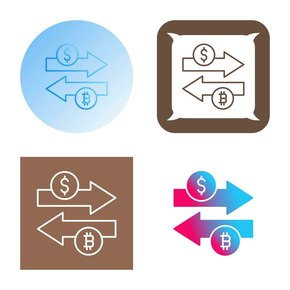 icône de vecteur d'échange d'argent