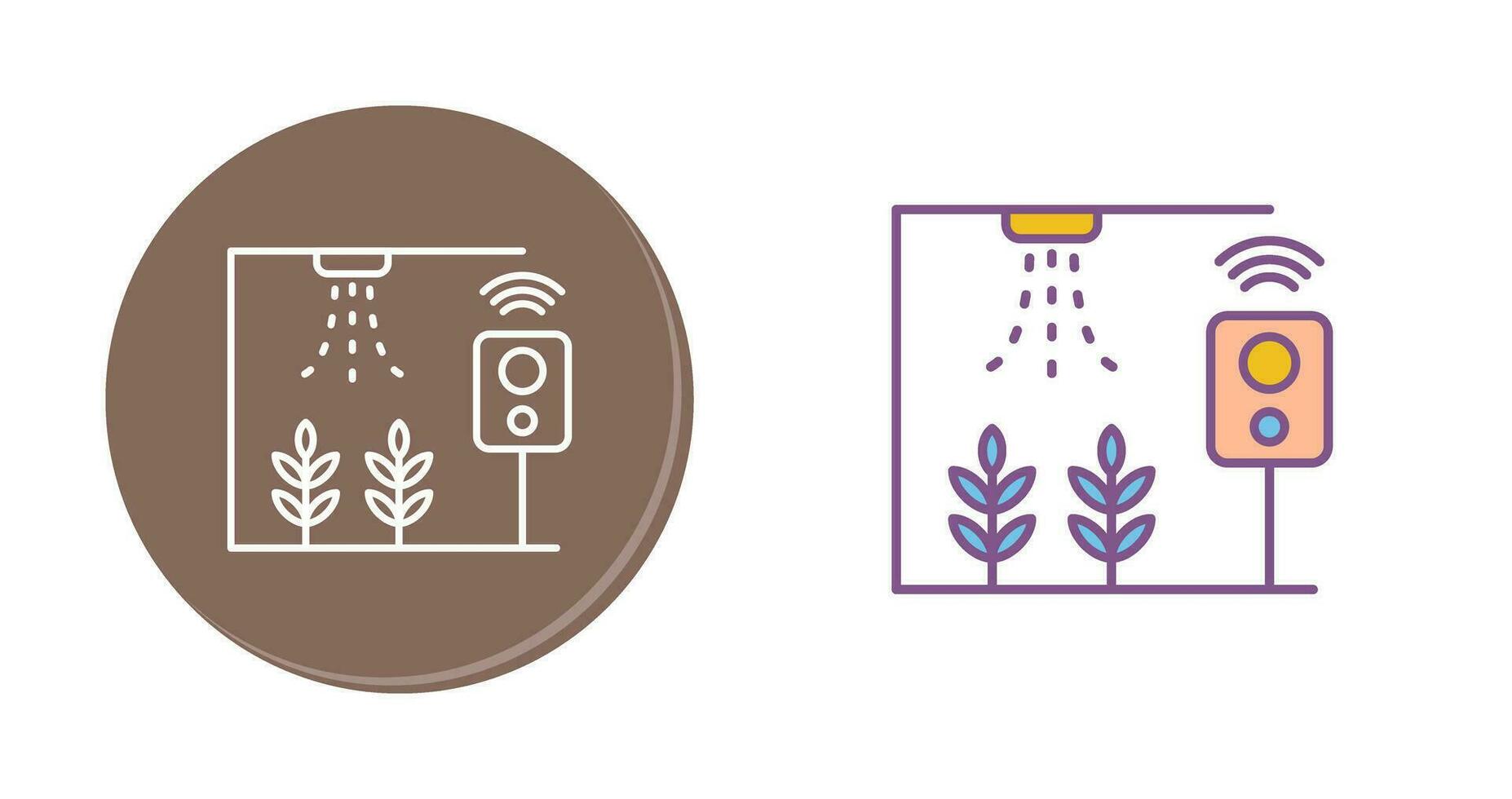 icône de vecteur de ferme intelligente