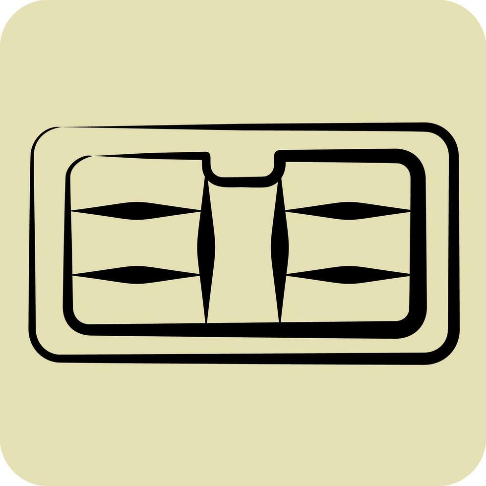 icône air conditionnement. en relation à voiture les pièces symbole. main tiré style. Facile conception modifiable. Facile illustration vecteur