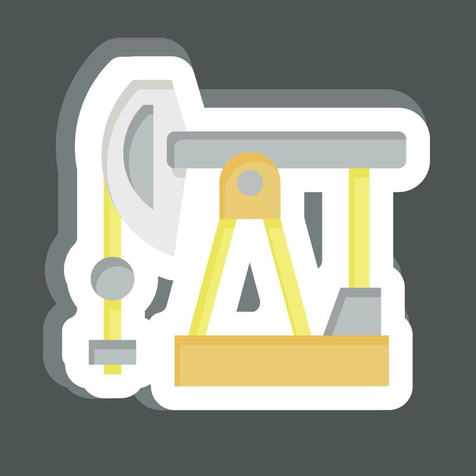 autocollant pétrole. en relation à Russie symbole. Facile conception modifiable. Facile illustration vecteur