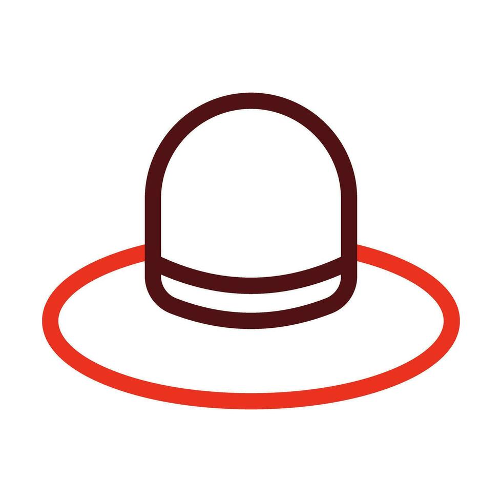 chapeau vecteur épais ligne deux Couleur Icônes pour personnel et commercial utiliser.