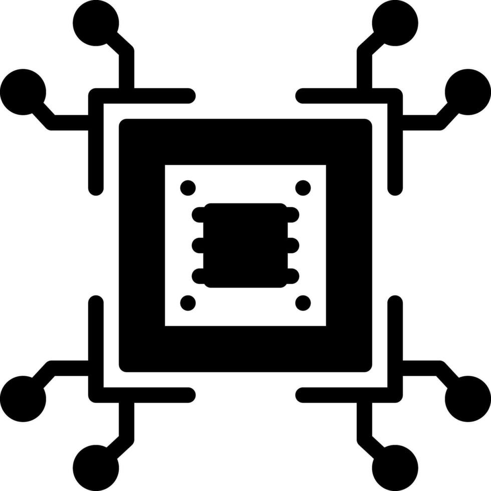 solide icône pour pentium vecteur