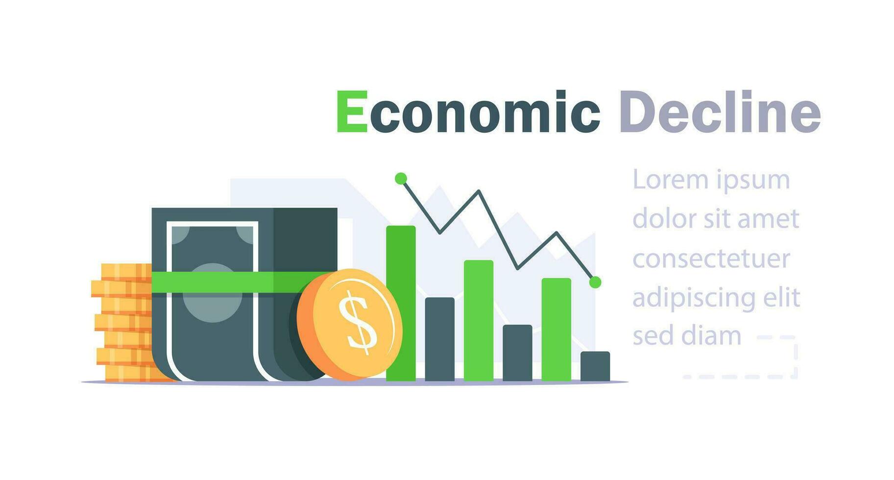 financier perte, faible affaires performance, économie négatif pronostic,revenu diminuer, plus dette prévision, mal budget vecteur