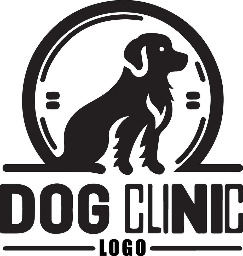 chien clinique vecteur logo illustration 3