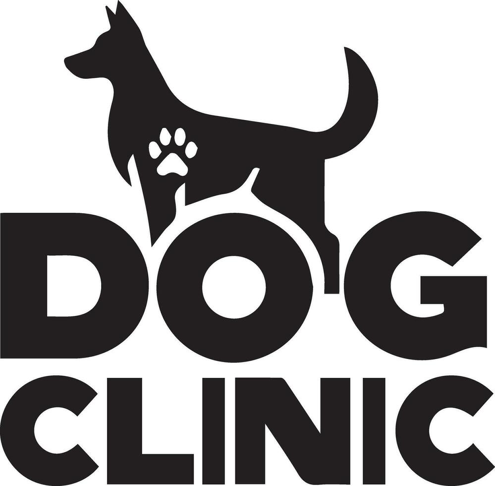 chien clinique vecteur logo illustration 4