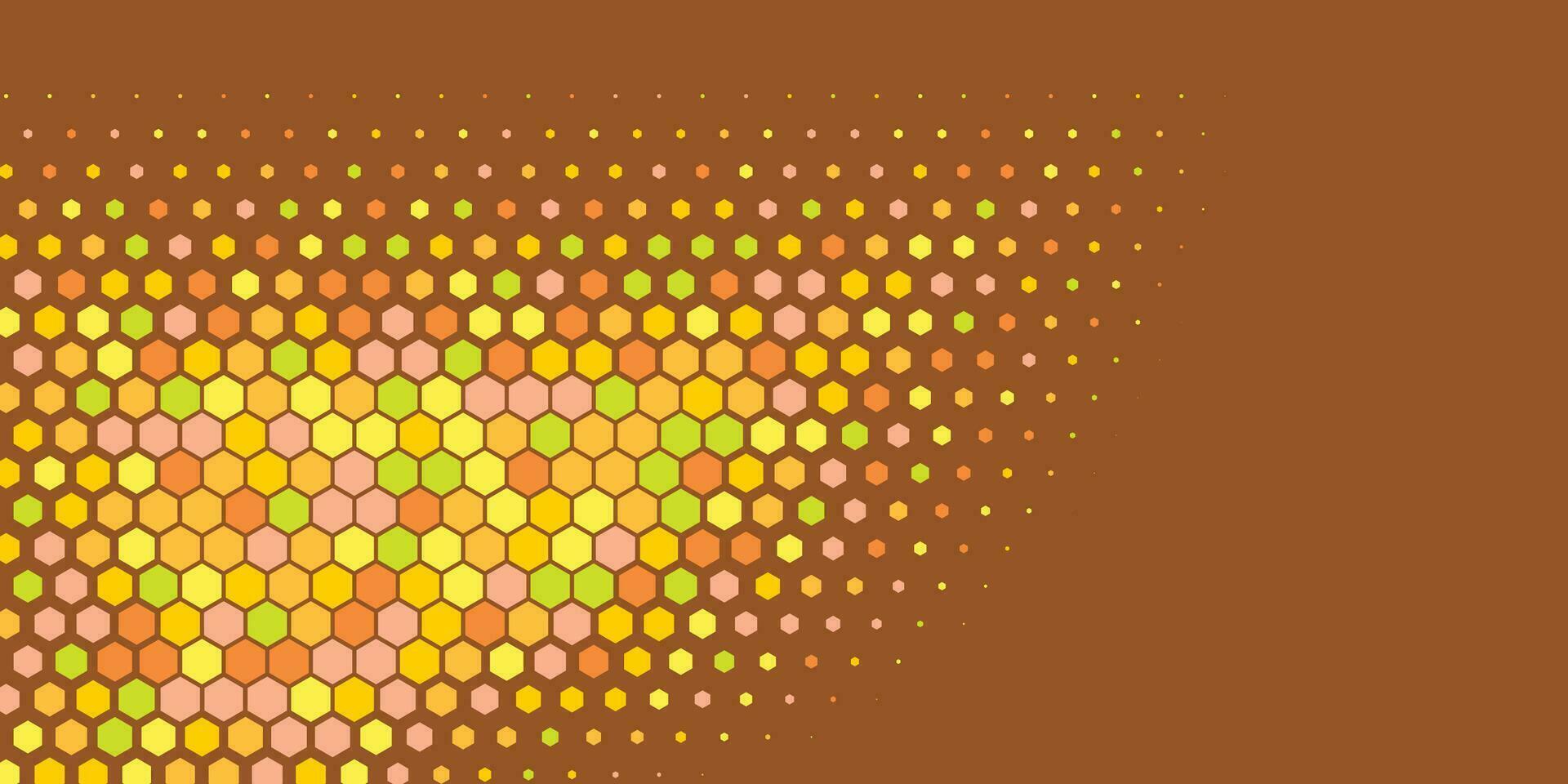 géométrique abstrait hexagone deux Couleur Contexte vecteur