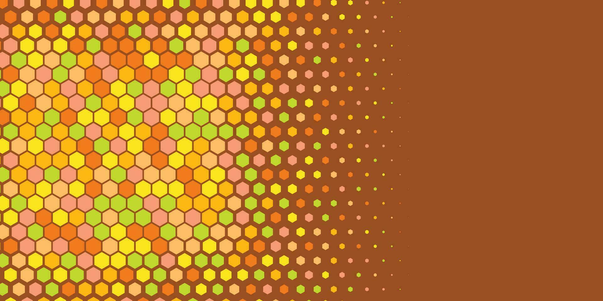 géométrique abstrait hexagone deux Couleur Contexte vecteur