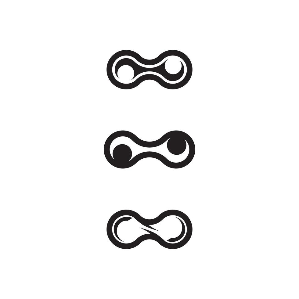 logo de conception d'infini et symbole d'infini d'entreprise et d'entreprise de 8 icônes vecteur