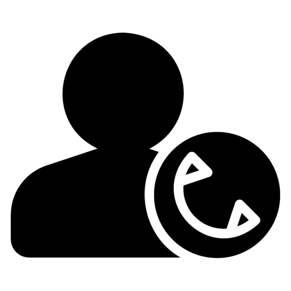 icône de glyphe d'appel vecteur