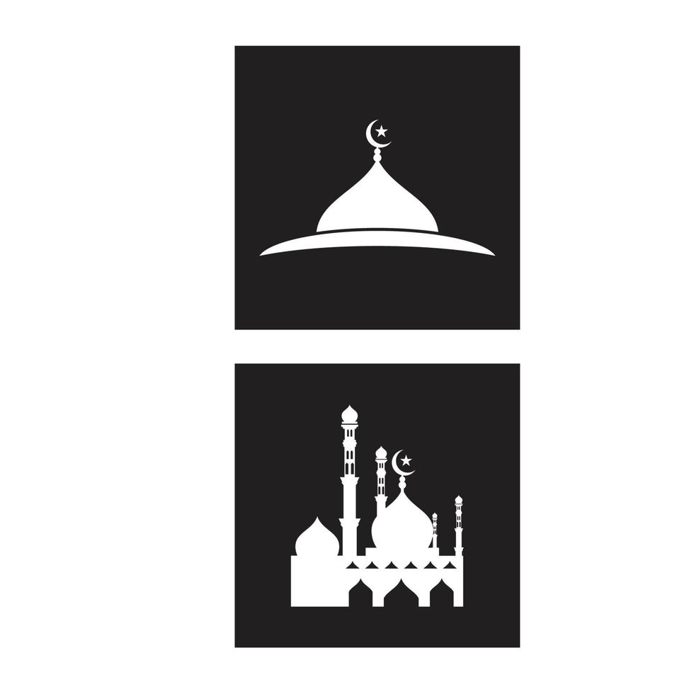 mosquée logo modèle vecteur symbole illustration design