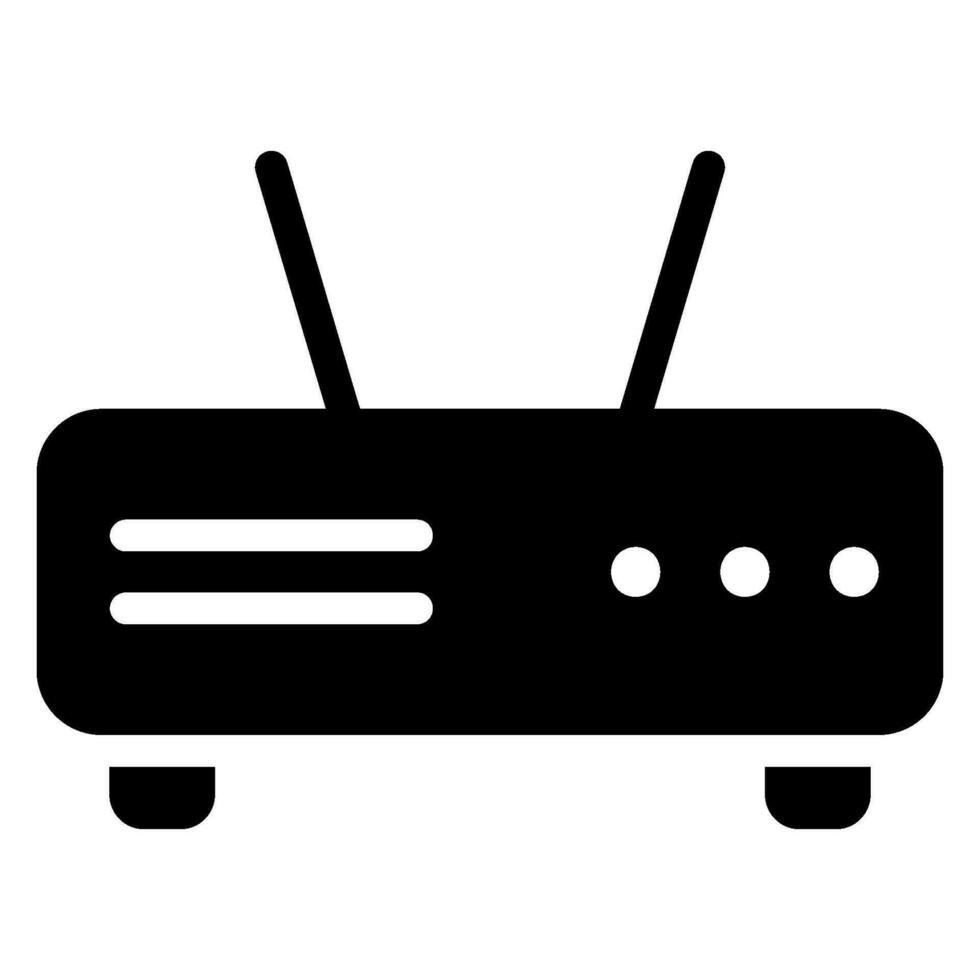 icône de glyphe de routeur vecteur