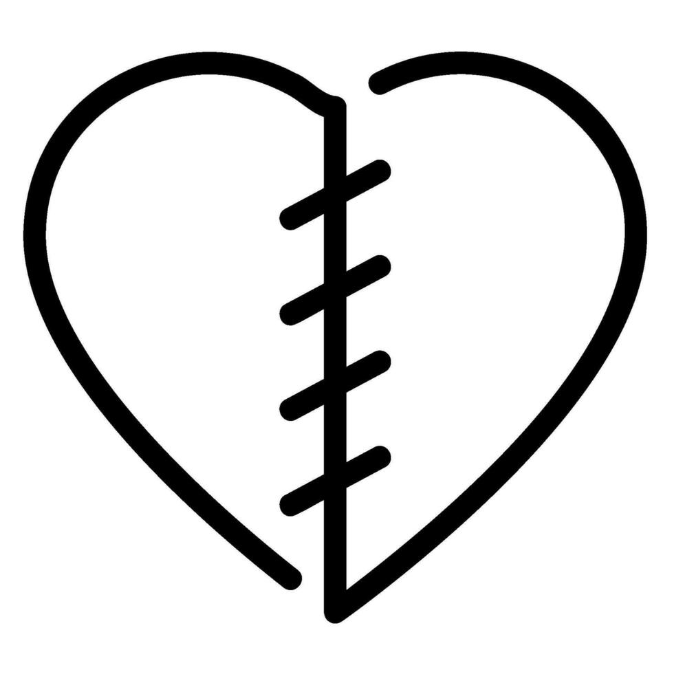 icône de ligne de coeur vecteur