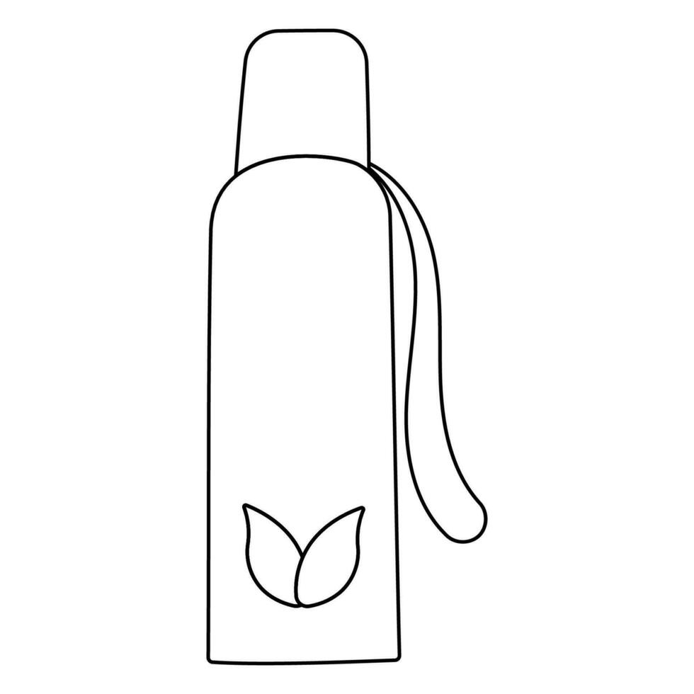 thermos verre non Plastique réutilisable éco bio vecteur