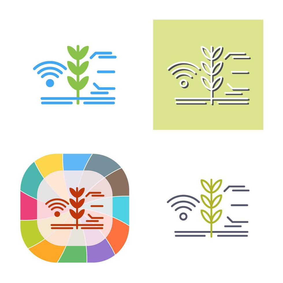 icône de vecteur de ferme intelligente