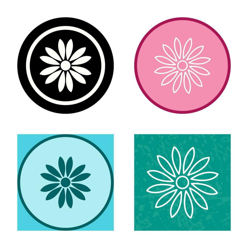 icône de vecteur de fleur unique
