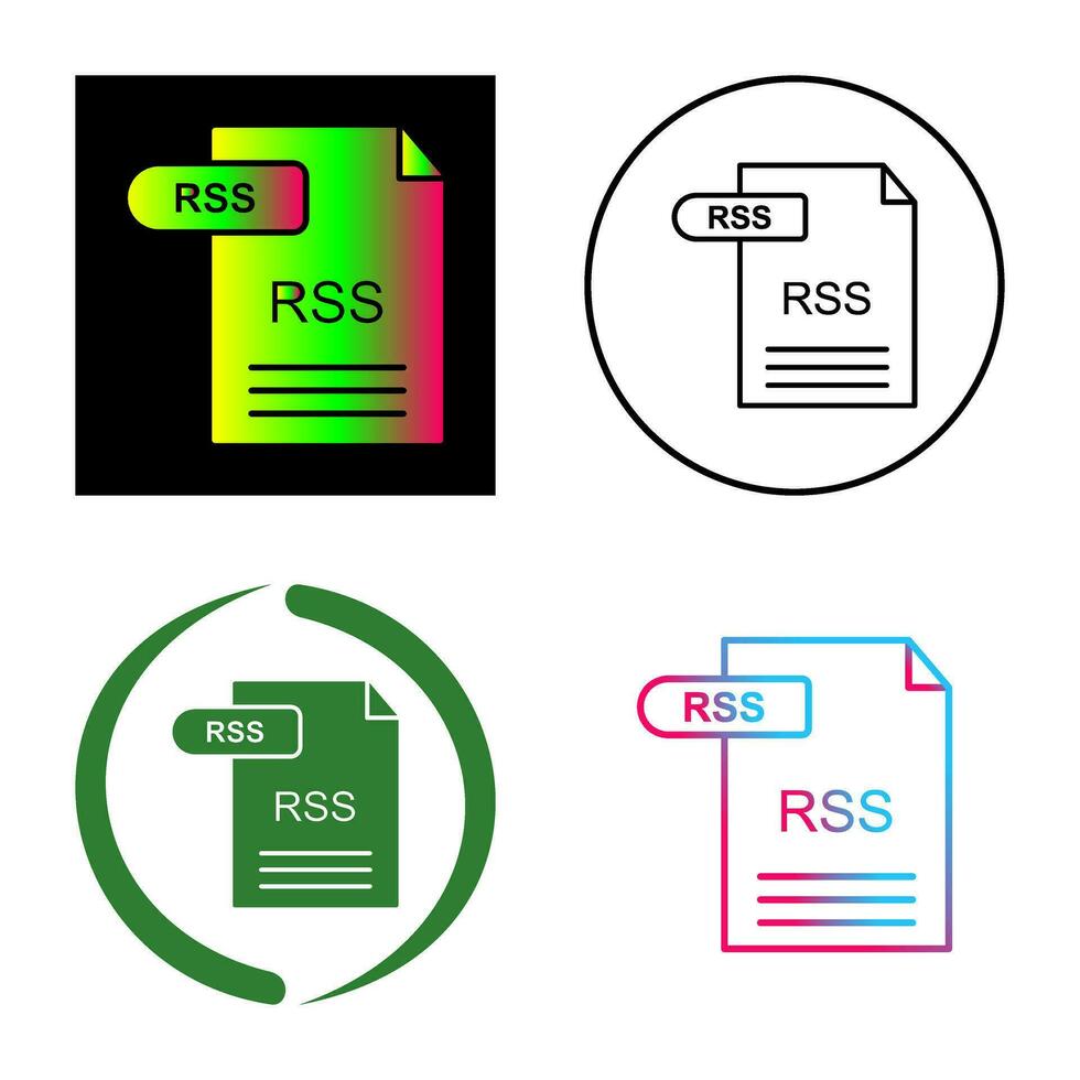 icône de vecteur rss