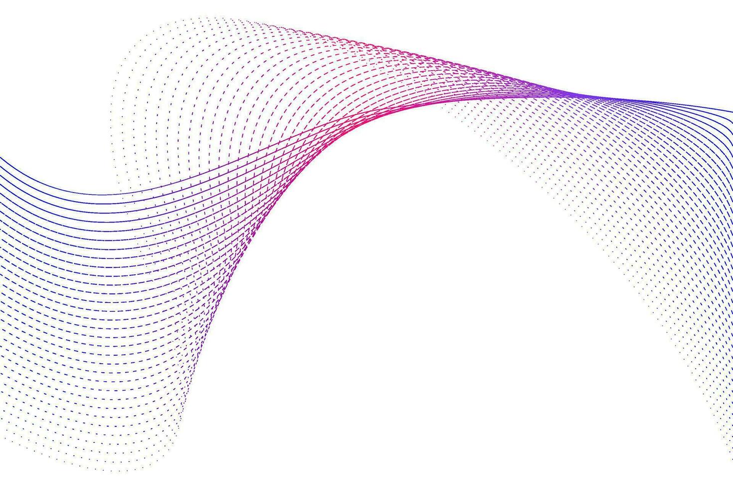 abstrait couler vague particules lignes Contexte. futuriste La technologie et science thème Contexte vecteur