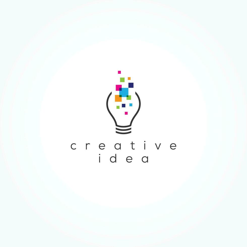 intelligent Créatif numérique idée logo conception vecteur