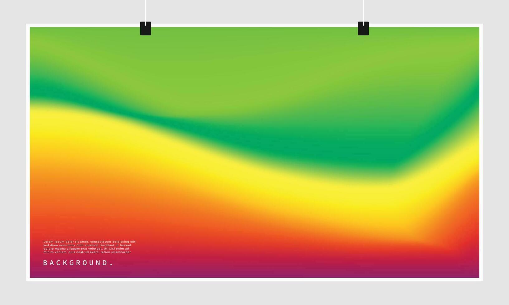 coloré fluide pente engrener Contexte modèle copie espace. vibrant vert, jaune, et Orange ondulé Couleur pente toile de fond. liquide pente Couleur conception pour affiche, bannière, présentation, ou catalogue. vecteur