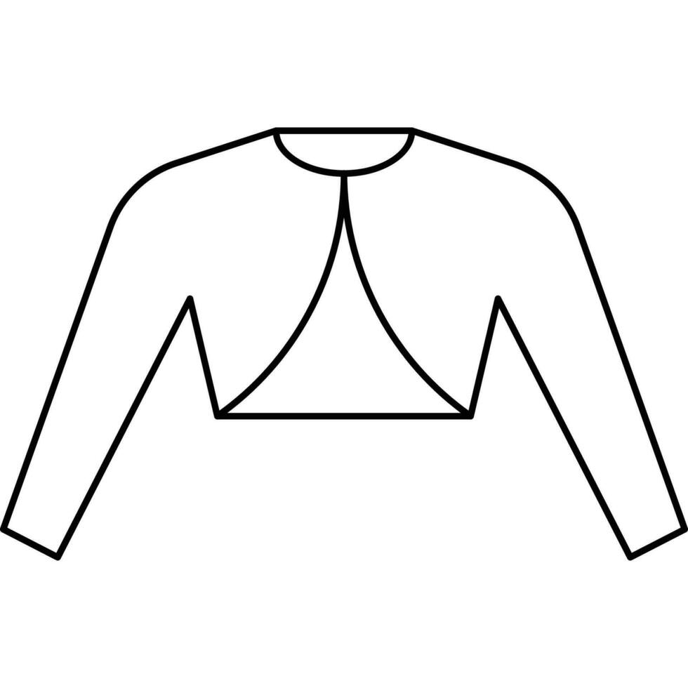 Vêtements ligne icône. minimal vecteur illustrations. Facile contour panneaux pour mode application