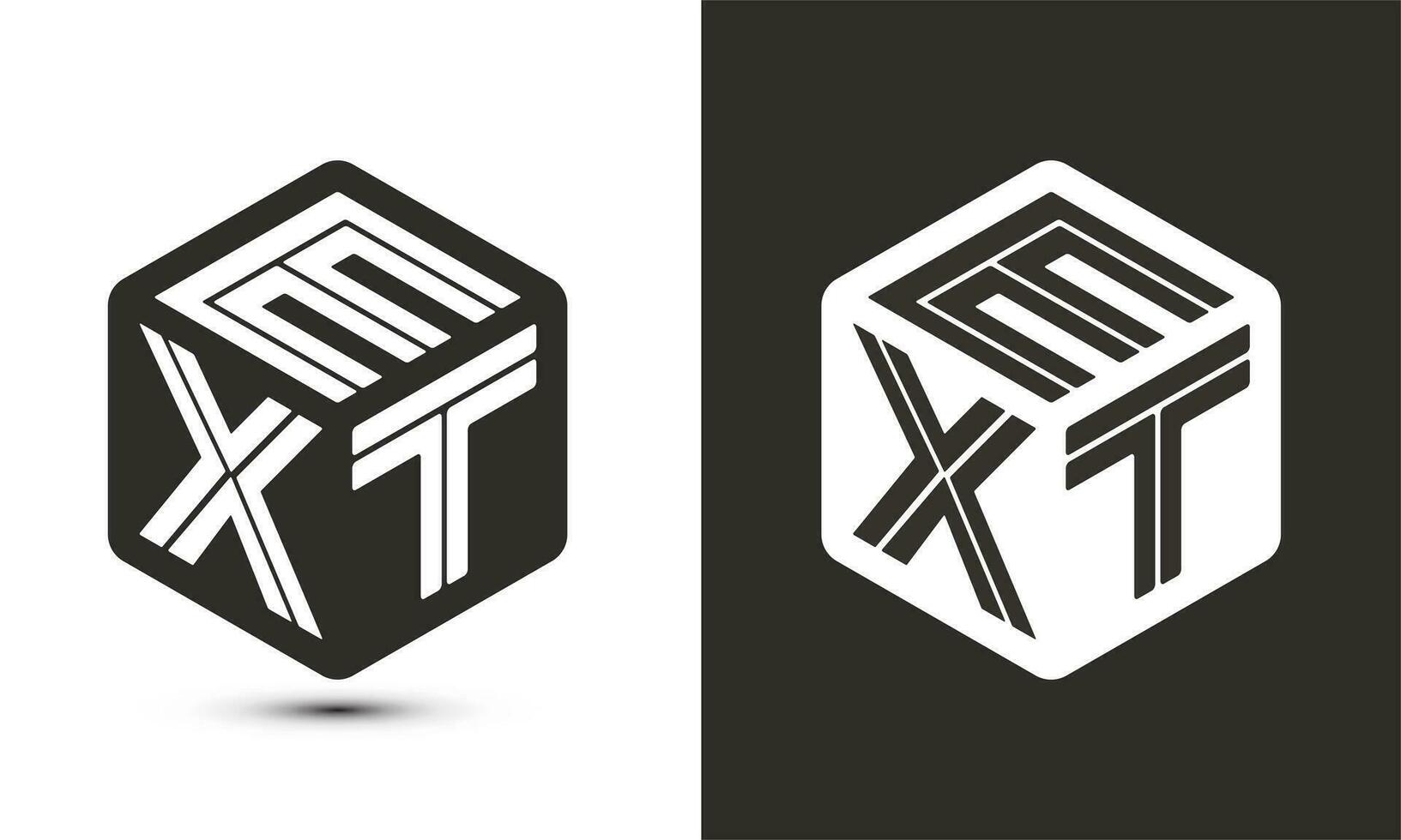 poste lettre logo conception avec illustrateur cube logo, vecteur logo moderne alphabet Police de caractère chevauchement style.