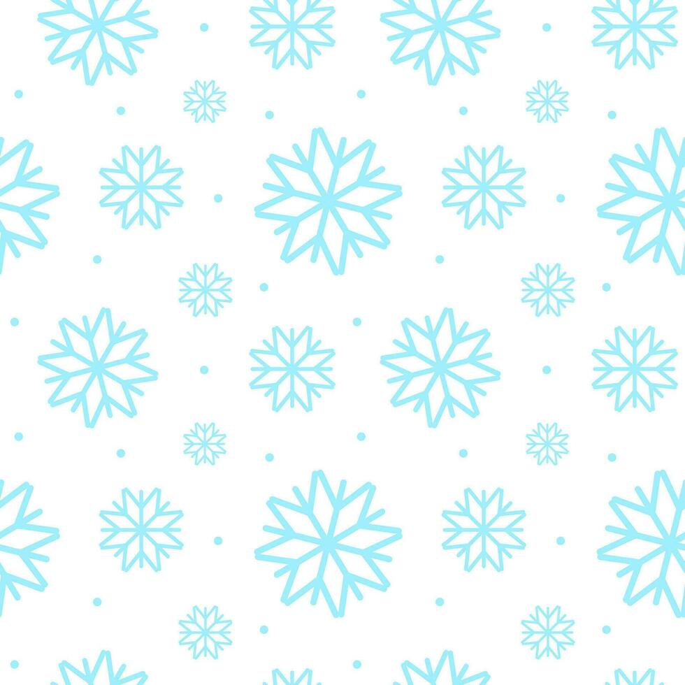 Noël sans couture modèle avec flocons de neige. Nouveau année vecteur illustration. vacances hiver Contexte.