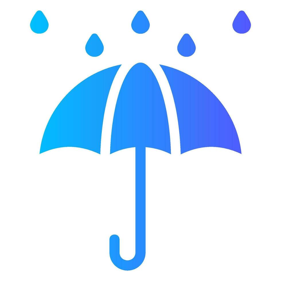 icône de dégradé de pluie vecteur