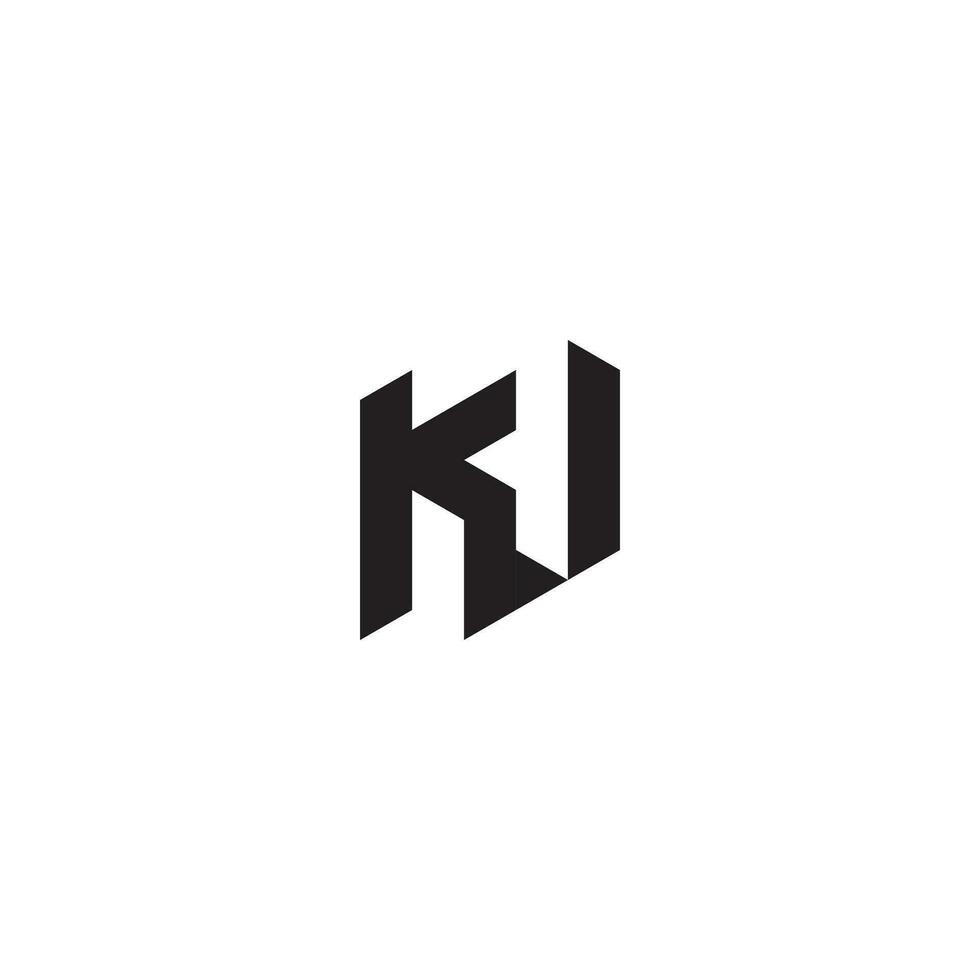kv géométrique et futuriste concept haute qualité logo conception vecteur