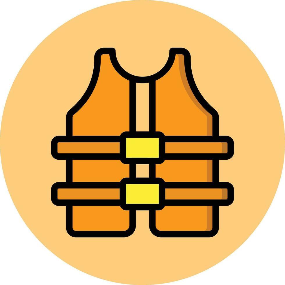 illustration de conception d'icône de vecteur de gilet de sauvetage