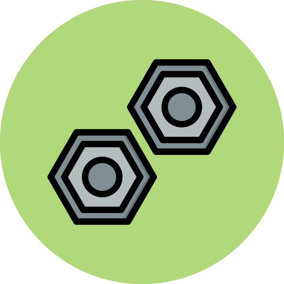 illustration de conception d'icône de vecteur de noix