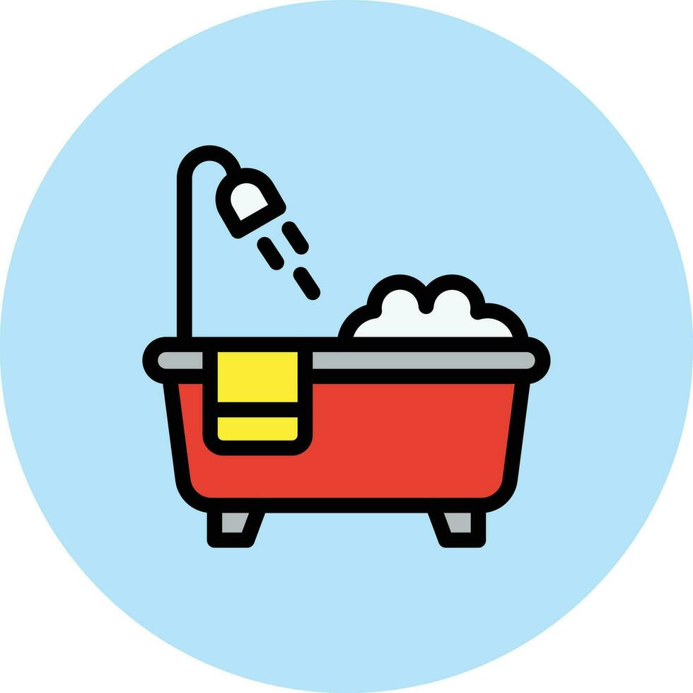 bain vecteur icône conception illustration