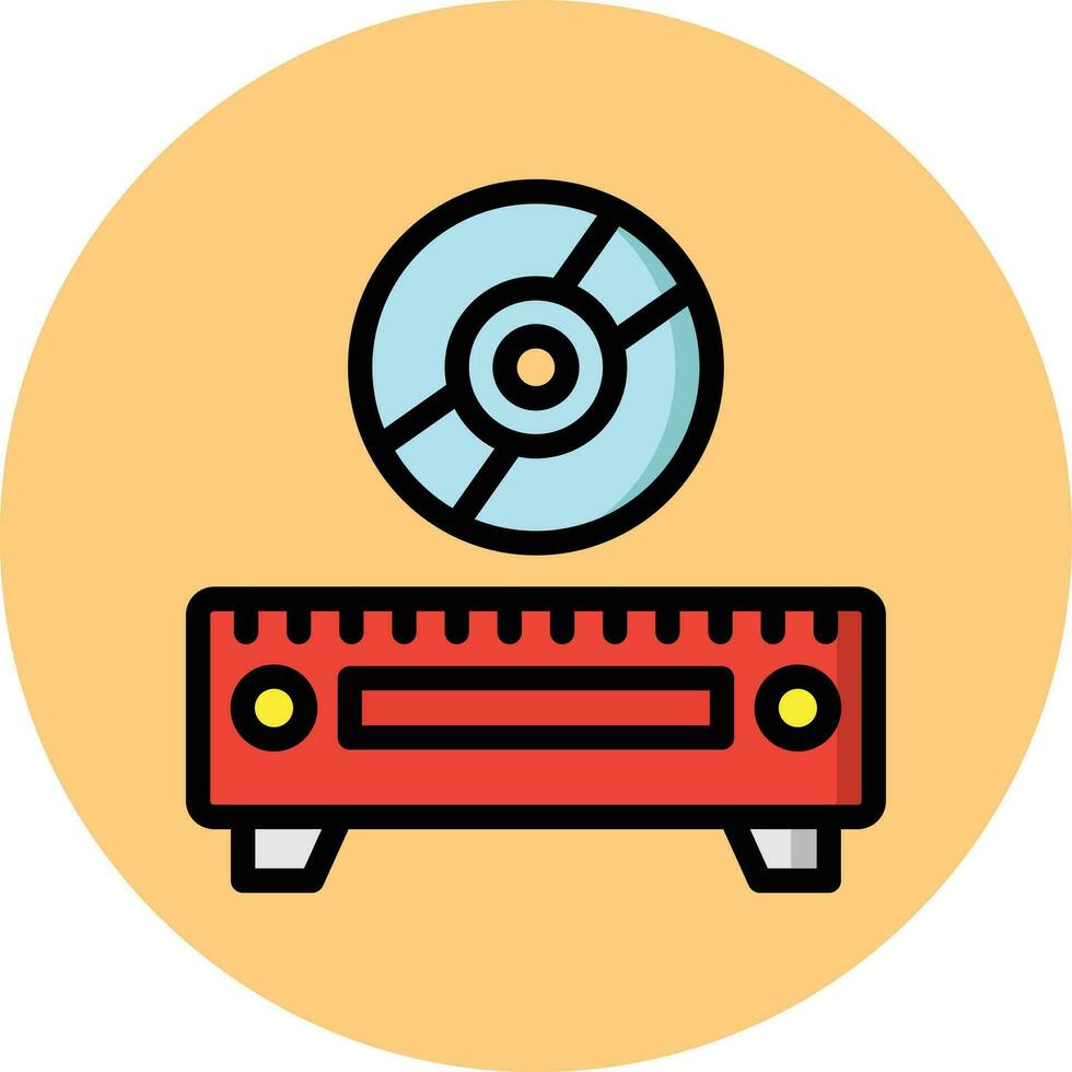 CD joueur vecteur icône conception illustration