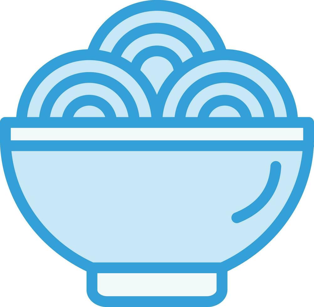 illustration de conception d'icône de vecteur de spaghetti