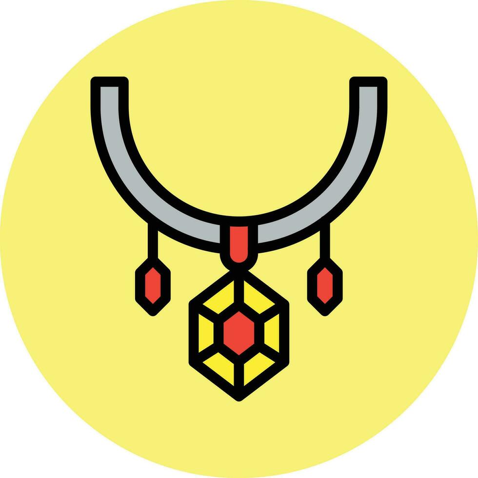 illustration de conception d'icône de vecteur de collier