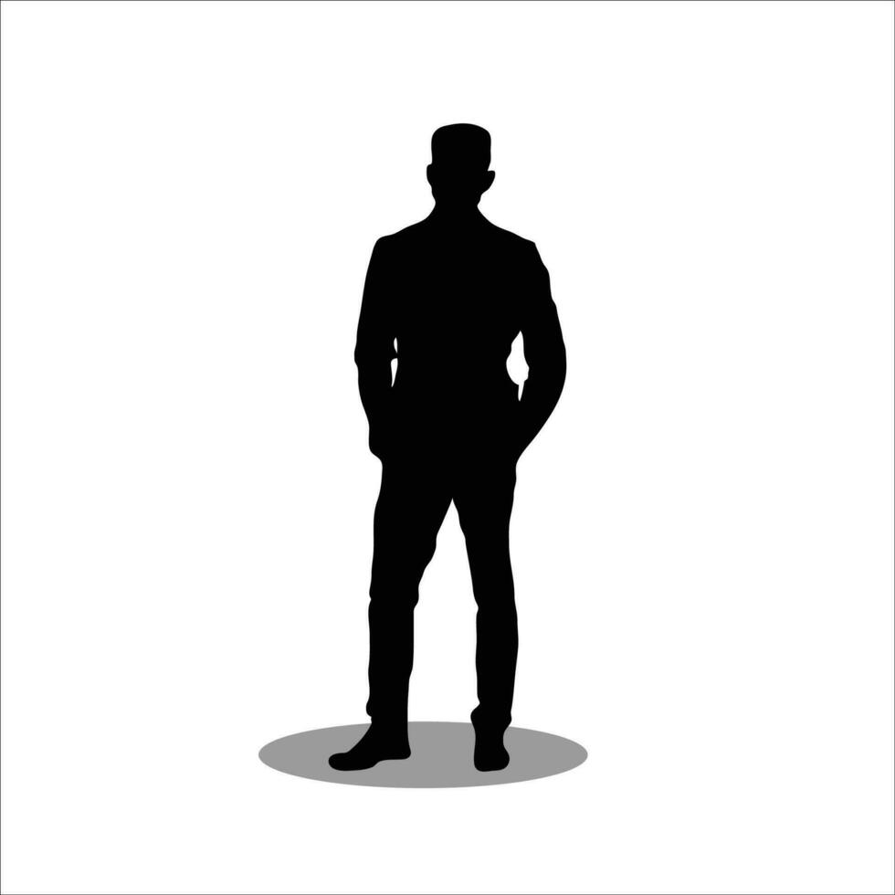 Hommes silhouette Stock vecteur illustration