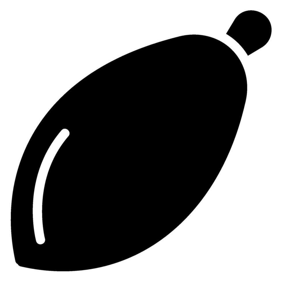 icône de glyphe de papaye vecteur