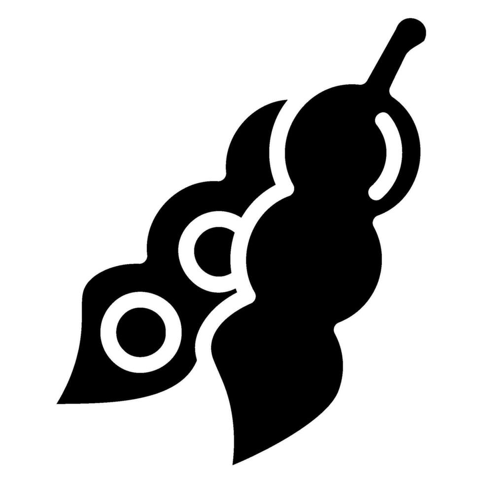 soja glyphe icône vecteur