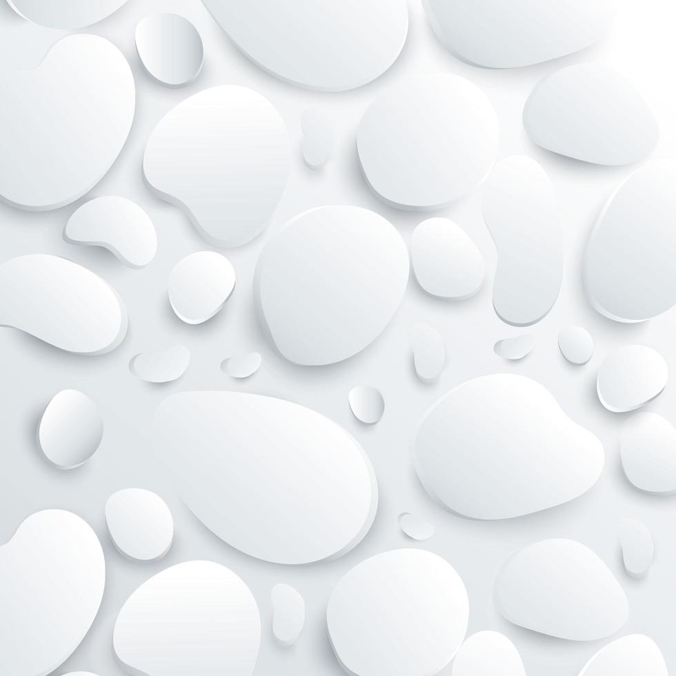 abstrait moderne goutte d'eau fond blanc et gris vecteur