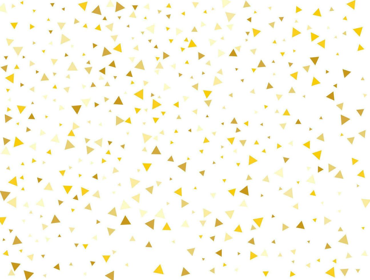 lumière d'or briller triangulaire confettis. pastel vacances textur vecteur